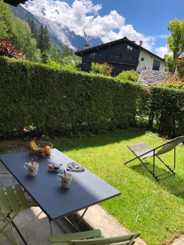 Studio Au Calme Avec Jardin Et Vue Mont-Blanc 샤모니 외부 사진